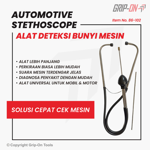 GRIP-ON STETOSKOP OTOMOTIF MEKANIK - AUTOMOTIVE STETHOSCOPE MECHANIC