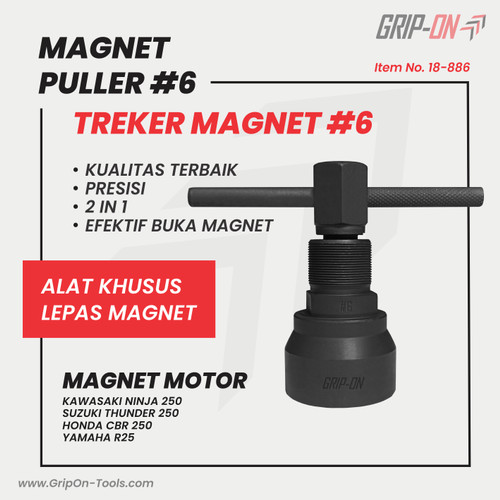 GRIP-ON TREKER MAGNET #6 - MAGNET PULLER NO 6 - TRACKER MULTI GRIP ON