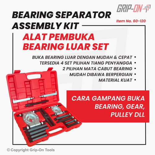 GRIP-ON BEARING SEPARATOR ASSEMBLY KIT CABUT BEARING TREKER BEARING