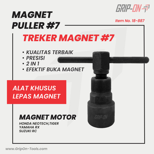 GRIP-ON MAGNET PULLER #7 TREKER MAGNET NO 7 HONDA SUZUKI YAMAHA MULTI