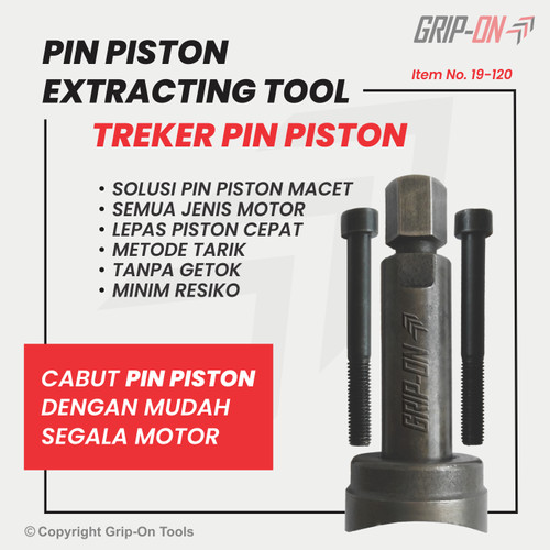 GRIP-ON PISTON PIN EXCTRACTING TOOL ALAT CABUT LEPAS BUKA PIN PISTON