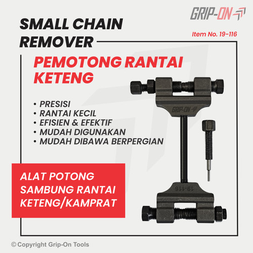 GRIP-ON SMALL CHAIN PIN REMOVER PEMOTONG RANTAI KETENG KECIL 19-116