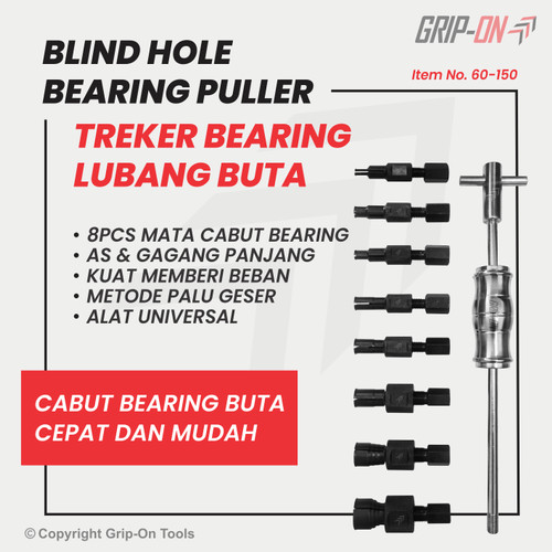 GRIP-ON BLIND HOLE BEARING PULLER SET ALAT LEPAS CABUT BEARING DALAM