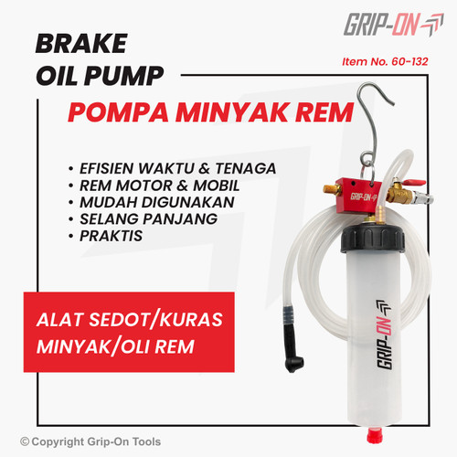 GRIP-ON BRAKE OIL PUMP ALAT POMPA SEDOT HISAP OLI MINYAK REM 60-132