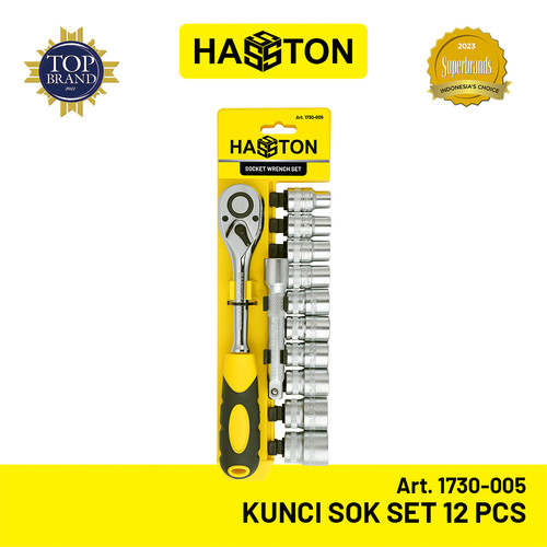 Hasston Kunci Sok Set 12 Pcs / Socket Wrench Set (1730-005)