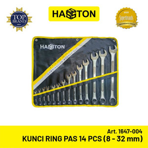 Hasston Kunci Ring Pas Chrome Mdl.Tulang 14 pcs (8-32mm) (1647-004)