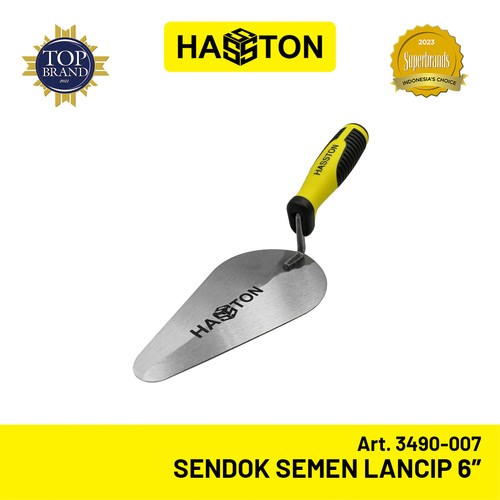 Hasston Sendok Semen Lancip Gagang Karet 6" / Cetok Semen (3490-007)