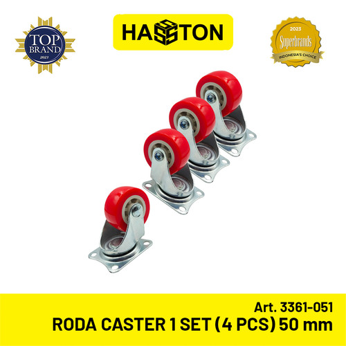 Hasston Roda Gepeng 50mm 1Set / Roda Kastor / Caster Wheel (3361-051)