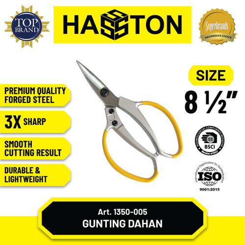 Hasston Gunting Dahan 8 1/2" / Gunting Bunga (1350-005)