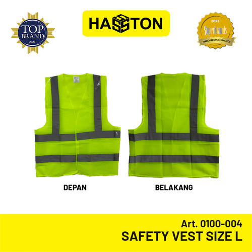 Hasston Safety Vest Size L / Rompi Keselamatan Hijau (0100-004)