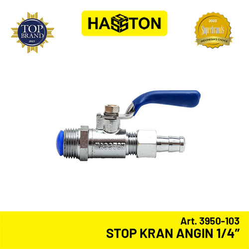 Hasston Stop Kran Angin 1/4'' / Stop Kran Kompresor (3950-103)