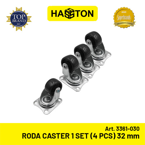 Hasston Roda Gepeng 32mm 1Set / Roda Kastor / Caster Wheel (3361-030)