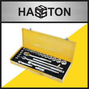 Hasston Kunci Socket 25pcs Chrome / Kunci Sok Set / Kunci Shock (1730)