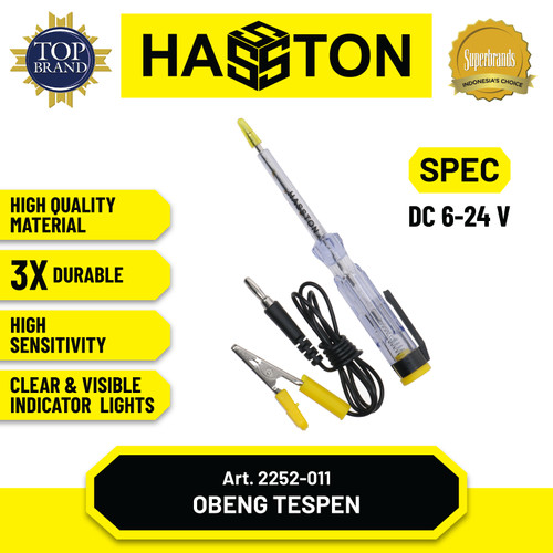 Hasston Obeng Pengukur Tegangan Listrik 6V-24V (2252-011)