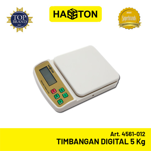 Hasston Timbangan Digital 5Kg / Timbangan Dapur Model Datar (4561-012)