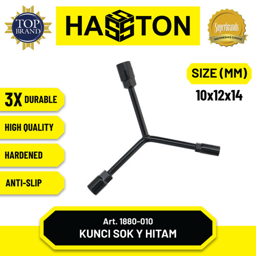 Hasston Kunci Sok Y Chrome 8 x 10 x 12 mm / Socket Wrench-Y (1880-008)