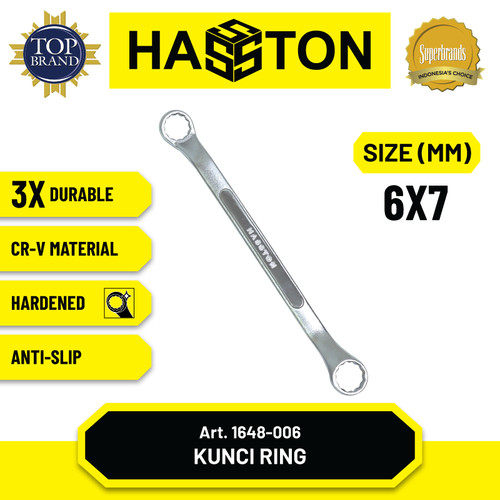 Hasston Kunci Ring Chrome Mdl. Tulang / Kunci Double Ring (1648)