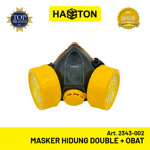 Hasston Masker Hidung Double + Obat / Chemical Respirator (2343-002)