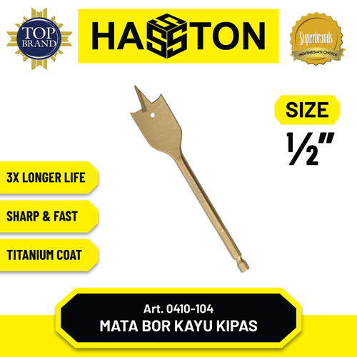 Hasston Mata Bor Kayu Kipas Titanium 3/4" (0410-106)