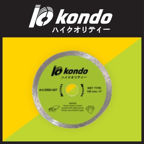 KONDO Diamond Wheel Wet (Basah) / Diamond Cutting Disc (0900-007)