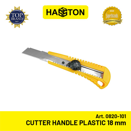 Hasston Pisau Cutter Handle Plastik 18mm / Cutter Knife (0820-101)