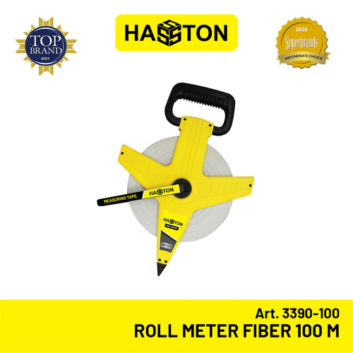 Hasston Roll Meter Fiber Tancap Tanah 100m / Measuring Tape (3390-100)