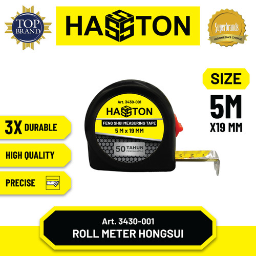 Hasston Rol Meter Houngsui 5mx19mm / Tape Measure (3430-001)