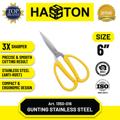 Hasston Gunting Yumace Stainless Steel 7" / Gunting Kodok (1350-015)