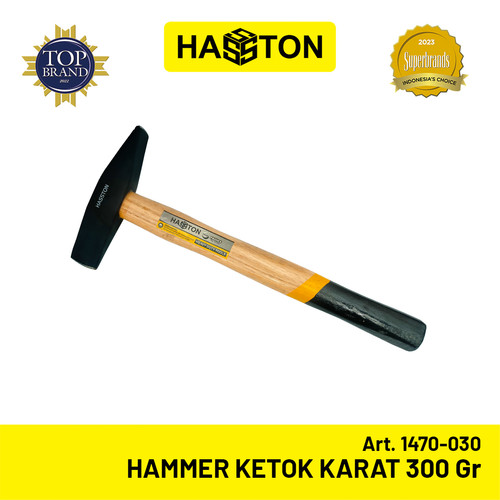 Hasston Hammer Ketok Karat Gg. Kayu 300gr / Palu Chipping (1470-030)