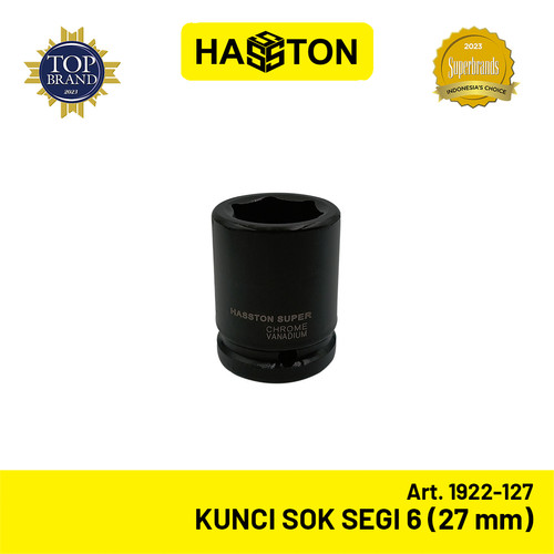 Hasston Kunci Sok Crom Segi 6 3/4" (27mm) / Socket Wrench (1922-127)