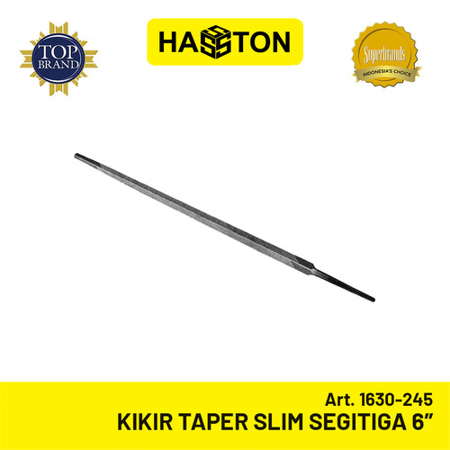 Hasston Kikir Taper Slim Segitiga 6" / Kikir Gergaji Kayu (1630-245)