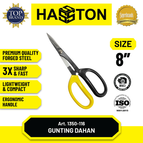 Hasston Gunting Bunga Lancip 8" (1350-116)