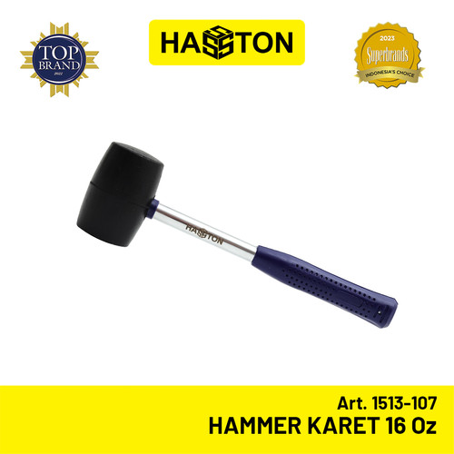 Hasston Hammer Karet Gagang Besi 16 oz / Palu Karet (1513-107)