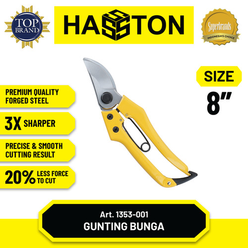 Hasston Gunting Bunga 8" / Gunting Tanaman (1353-001)