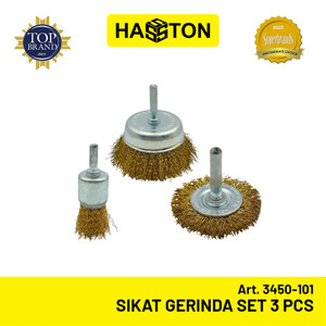 Hasston Sikat Baja Gerinda Set 3 pcs / Mini Cup Brush Wire (3450-101)