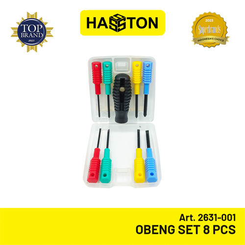 Hasston Obeng Set 8Pcs / Screwdriver / Obeng Jam (2631-001)