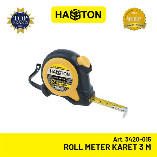 Hasston Roll Meter 3M Auto Stop + Magnet / Tape Measure (3420-015)