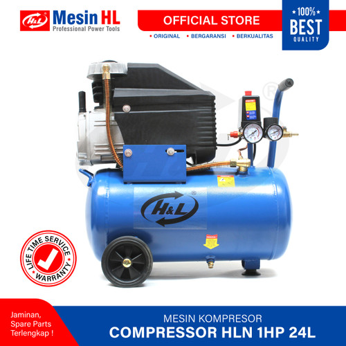 HL Mesin Kompresor Angin N1HP 24Liter