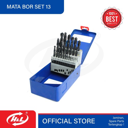 HL Mata Bor Besi HSS SET 1-13 mm 25pcs