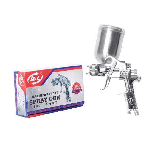 HL Spray Gun F100G H&L + Tabung Atas