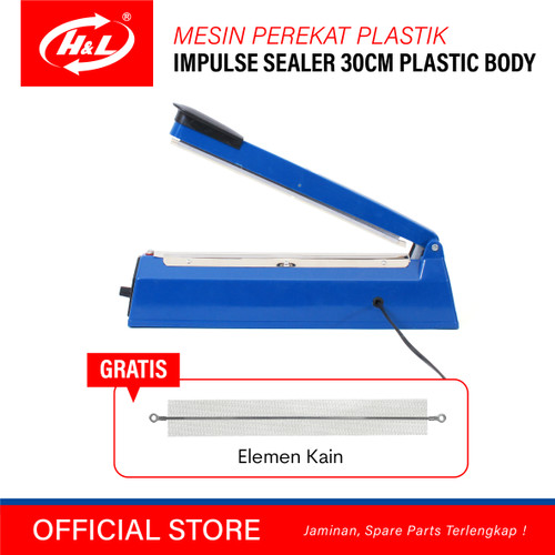 HL Mesin Press Plastik / Impulse Sealer 30cm Body Plastik