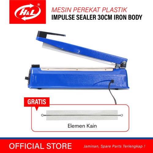 HL Mesin Press Plastik / Impulse Sealer 30cm Body Besi