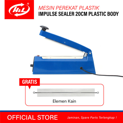 HL Mesin Press Plastik / Impulse Sealer 20cm Body Plastik