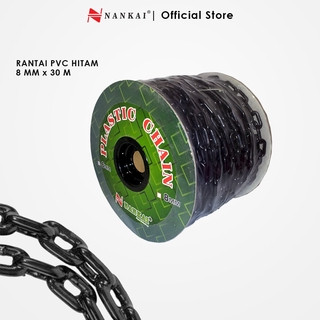 RANTAI PVC 8 MM X 30 METER WARNA HITAM NANKAI