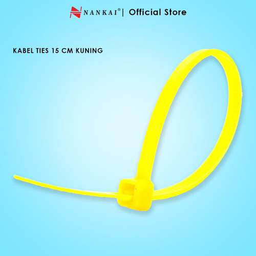 Kabel Ties Kuning ukuran 15 cm - isi 100 pcs Nankai