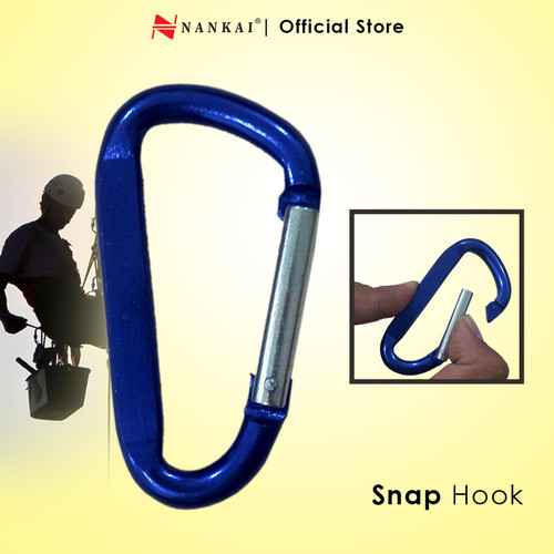 Gantungan Kunci Carabiner 6x60(5 pcs) Biru Nankai