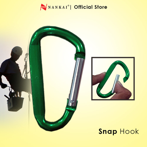 Gantungan Kunci Carabiner 6x60 (5 pcs) Hijau Nankai