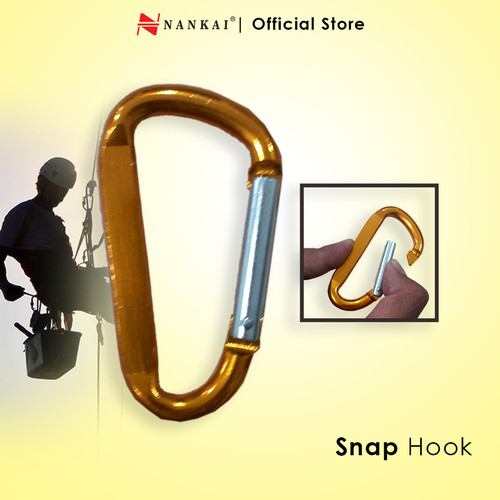 Gantungan Kunci Carabiner 6x60(5 pcs) Kuning Nankai