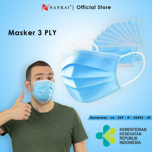 Masker Rumah Sakit (50 Pcs) Nankai