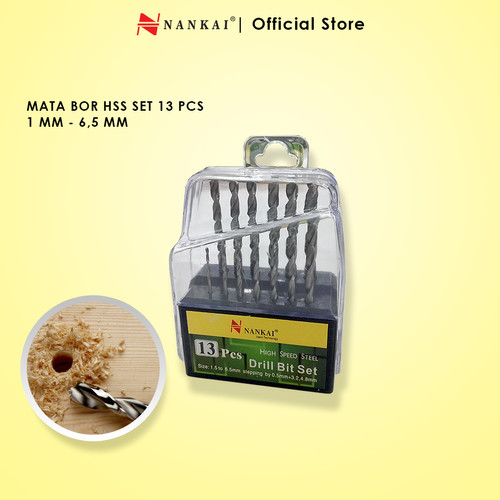 Mata Bor Besi HSS Set 13 Pcs Nankai